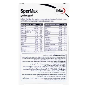 قرص اسپرمکس یوروویتال - 60 عددی