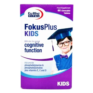 قرص جویدنی فوکوس پلاس کیدز یوروویتال - 60 عددی