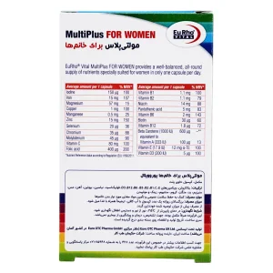 کپسول مولتی پلاس خانم ها یوروویتال - 60 عددی