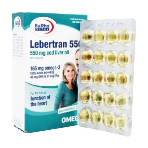 کپسول ژلاتینی لبرترن 550 یوروویتال - 60 عددی