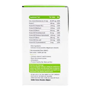 زینک پلاس ویتامین سی و ب کمپلکس گلدن اسکور - 30 عددی