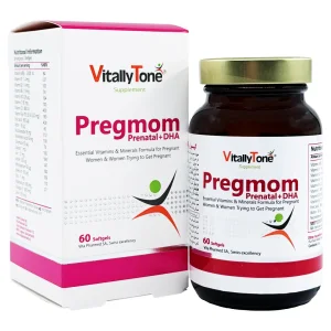 مکمل بارداری پرگمام (پریناتال+DHA) ویتالی تون - 60 عددی