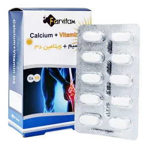 قرص کلسیم + ویتامین د3 فارویتام - 50 عددی