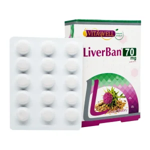 قرص لیوربان 70 میلی گرم ویتاول - 30 عددی