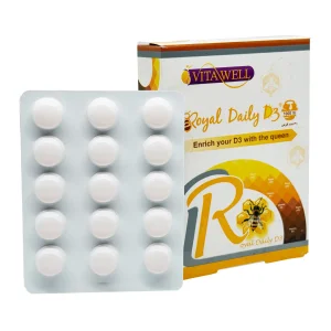 قرص جویدنی رویال دیلی د3 (رویال ژلی 50 م گ + د3 1000) ویتاول - 30 عددی