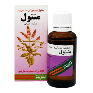 محلول غیر خوراکی منتول پورسینا - 30 میلی لیتری