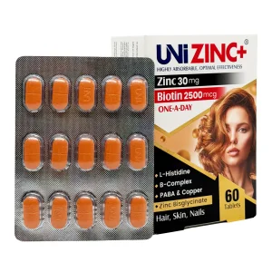 قرص یونی زینک 30 ابیان دارو - 60 عددی