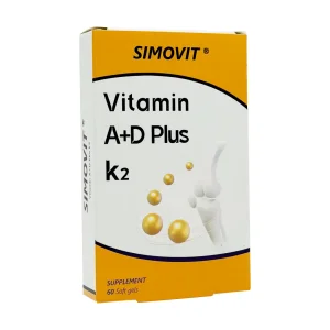 سافت ژل ویتامین آ + د پلاس کا2 سیمرغ دارو - 60 عددی