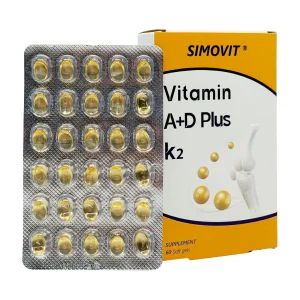 سافت ژل ویتامین آ + د پلاس کا2 سیمرغ دارو - 60 عددی