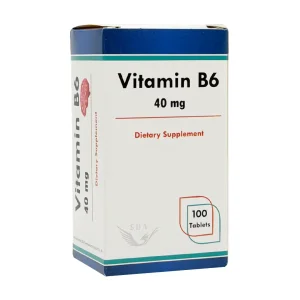 قرص ویتامین ب6 40 میلی گرم سیمرغ دارو - 100 عددی