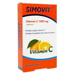 قرص جویدنی ویتامین ث 1000 میلی گرم سیمرغ دارو - 30 عددی