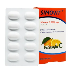 قرص جویدنی ویتامین ث 1000 میلی گرم سیمرغ دارو - 30 عددی