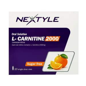 ویال مایع خوراکی ال کارنیتین 2000 نکستایل - 10 عددی