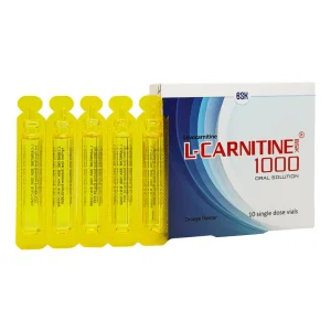 ویال مایع خوراکی ال کارنیتین 1000 بی اس کی - 10 عددی