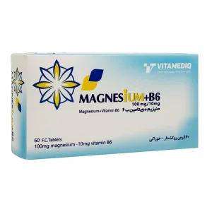 قرص منیزیم + ب6 ویتامدیک - 60 عددی