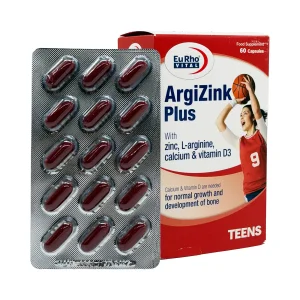 کپسول آرژی‌زینک پلاس یوروویتال- 60 عددی