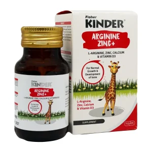سافت ژل آرژنین + زینک فیشر کیندر - 30 عددی