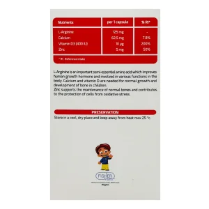 سافت ژل آرژنین + زینک فیشر کیندر - 30 عددی