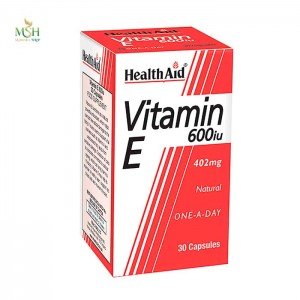 ویتامین ای 600 واحد هلث اید 30 عددی