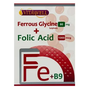کپسول فروس گلایسین + فولیک اسید ویتاول - 30 عددی