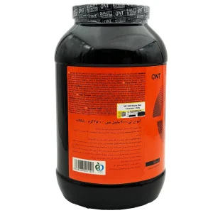 نمای زاویه‌دار گینر ماسل مس کیو ان تی 4500 گرمی به همراه جدول Supplement Facts