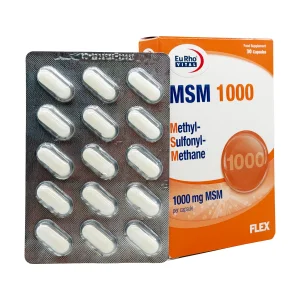 ترکیبات روش مصرف و هشدارهای کپسول MSM 1000 یوروویتال