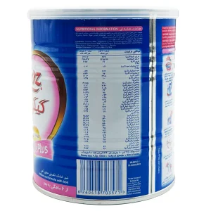 جدول ترکیبات و اطلاعات تغذیه‌ای شیر خشک گیگوز 2 نستله 400 گرم