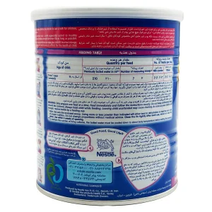 جدول تغذیه و مقدار مصرف روزانه شیر خشک گیگوز یک سال به بالا نستله