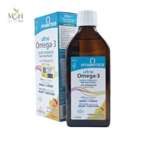 شربت اولترا امگا 3 همراه ویتامین دی ویتابیوتیکس 250 میلی لیتر