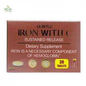 قرص پیوسته رهش آهن و ویتامین ث برونسون | Bronson Gentle Iron with Vitamin C