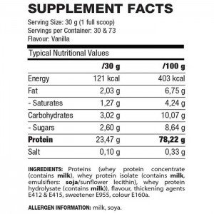 فاکتورغذایی طعم وانیل