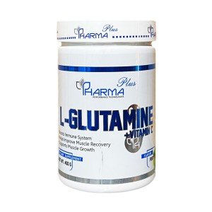 پودر ال گلوتامین طعم دار فارما پلاس - 400 گرم