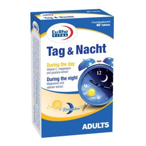 قرص تگ(روز) و نخت(شب) یوروویتال 40 عددی