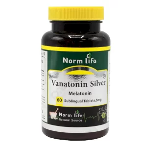 قرص زیر زبانی واناتونین سیلور (ملاتونین 5 میلی گرم) نورم لایف - 60 عددی