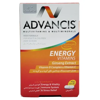 قرص انرژی ویتامینز ادونسیس - 30 عددی