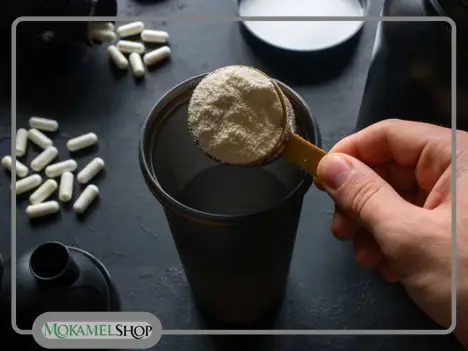 پروتئین وی با آب .