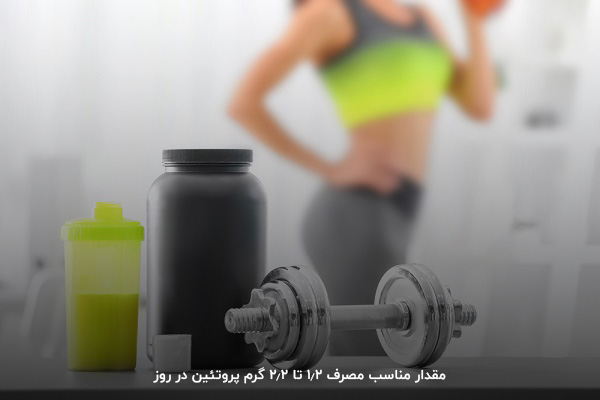 پروتئین مورد نیاز روزانه بدنسازی 1.2 تا 2.2 گرم