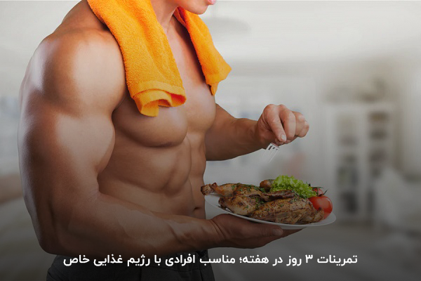    برنامه بدنسازی 3 روز در هفته حرفه ای؛ برای افرادی که رژیم خاصی دارند