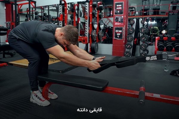قایقی دانته برای تقویت عضلات در برنامه بدنسازی شش روزه