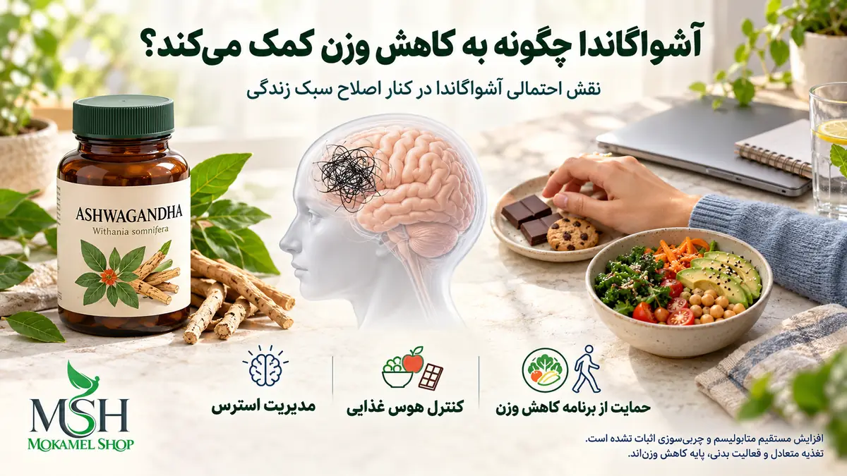 نقش احتمالی آشواگاندا در کاهش وزن از طریق مدیریت استرس و کنترل هوس غذایی