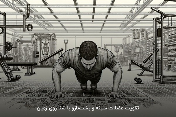 شنا روی زمین؛ بهترین روش برای تقویت سینه و پشت بازو