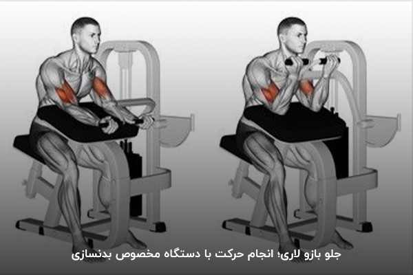 اجرای حرکت جلو بازو لاری با ماشین