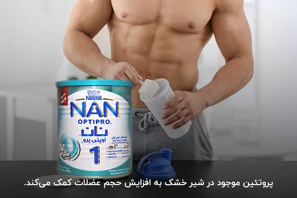 نحوه مصرف شیر خشک در بدنسازی