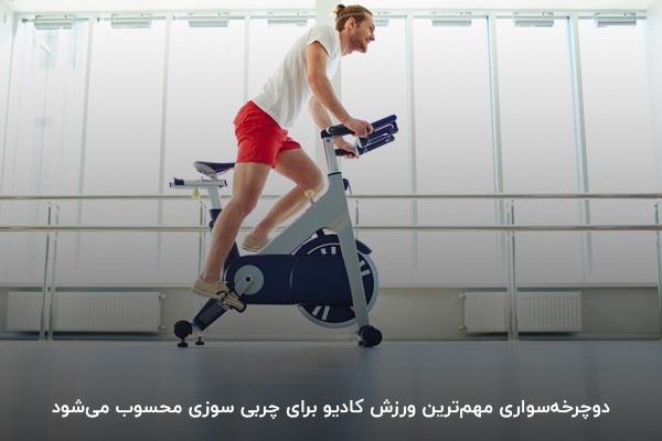 چربی سوزی و کاهش وزن با دوچرخه&zwnj;سواری در ورزش کاردیو