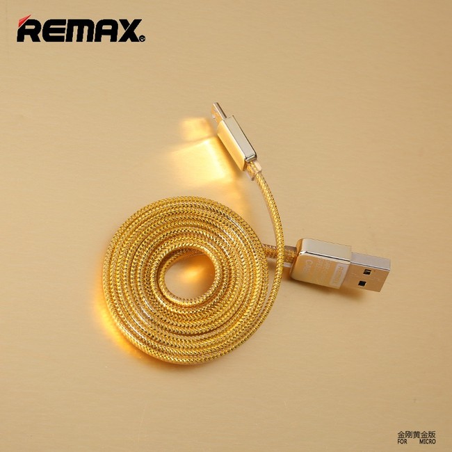کابل لایتنینگ آیفون ریمکس مدل GOLD