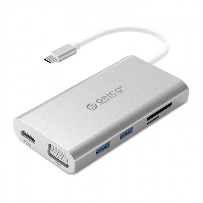هاب 8 پورت USB-C اوریکو مدل ADS3