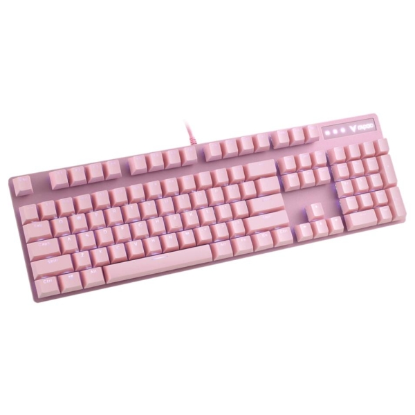 کیبورد مکانیکی گیمینگ صورتی رپو مدل  Rapoo Pink Mechanical Gaming Keyboard V500 pro