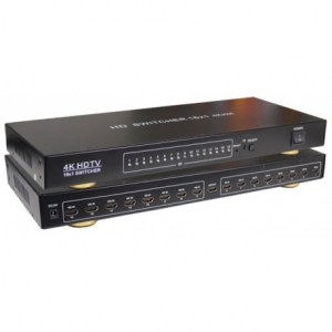 سوئیچ 16 پورت HDMI ورژن 2 کی نت مدل K-SWHD2016