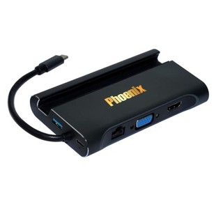 مبدل USB-C به HDMI/VGA/USB 3.0/LAN/USB-C فینیکس مدل L-1037