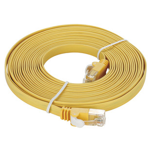 کابل شبکه 5 متری CAT 5e زرد دی-لینک مدل NCB-5EUYELF1-5